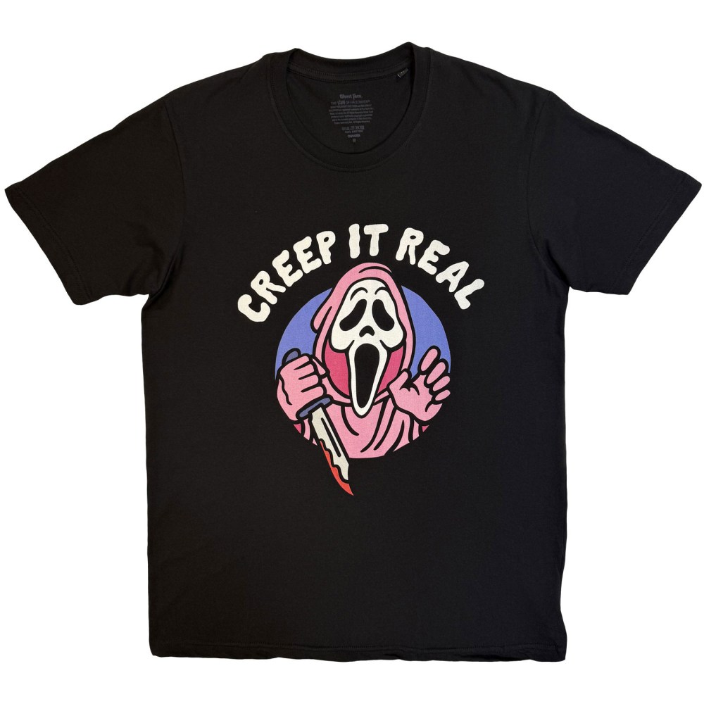 Scream Ghostface - Creep It Real Mens Tshirt - Black